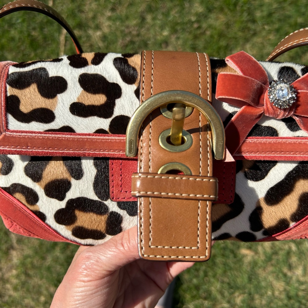 Coach Soho Leopard Baguette Bag. 2006 Y2K Limited edition. Authentic. - Picture 9 of 15